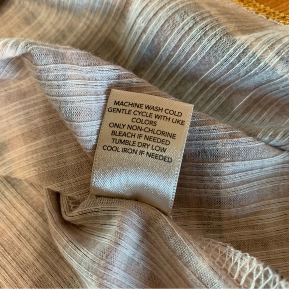 Plus Size Striped Brown, Beige and White Top - 1X - Picture 10 of 14